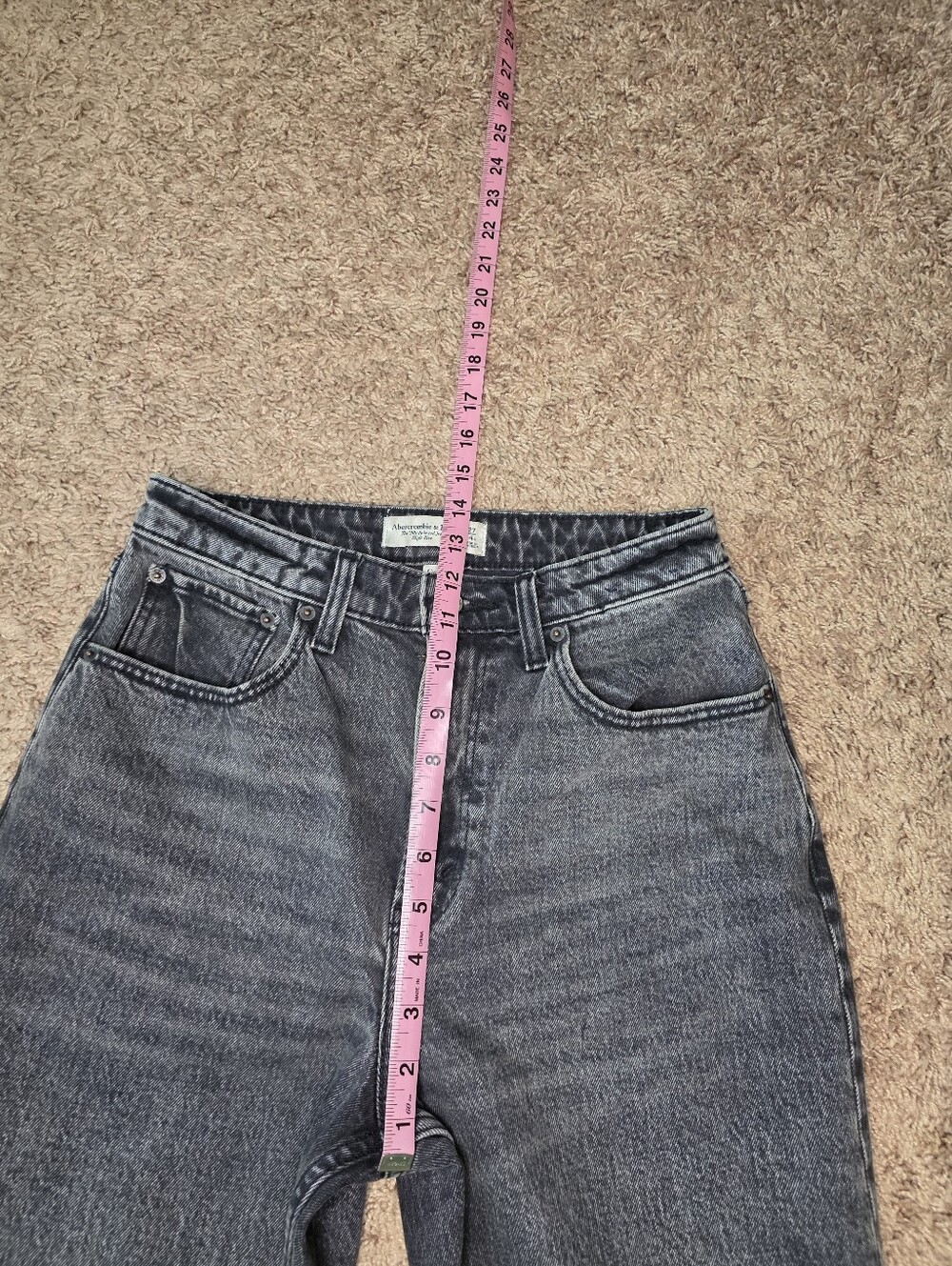 Abercrombie & Fitch Women's 90's Relaxed High Rise Jeans Size 27/4 - Picture 6 of 9
